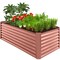 Best Choice Products 6x3x2ft Outdoor Metal Raised Garden Bed, Planter Box for Vegetables, Flowers, Herbs